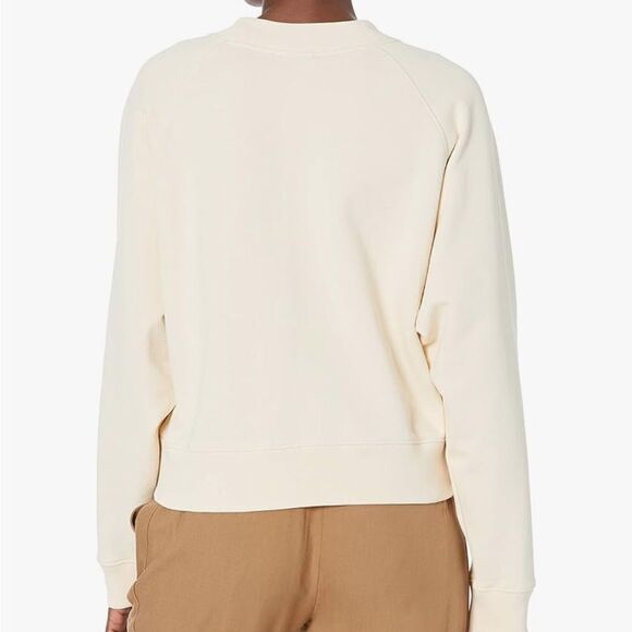 EUC Vince Puff Sleeve Raglan Pullover Cropped Sweatshirt - Picture 2 of 6